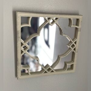 NEW! 9.5” Square Poppy Wall Mirror NWT